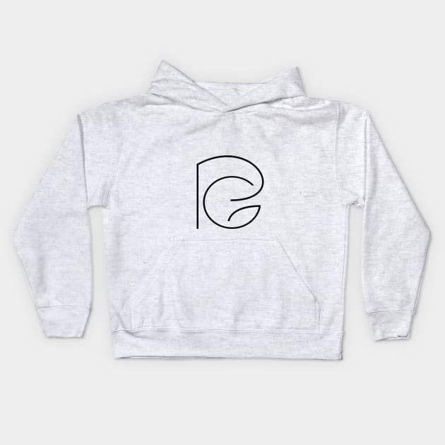 PG letters Kids Hoodie by Mohamed_Drebi